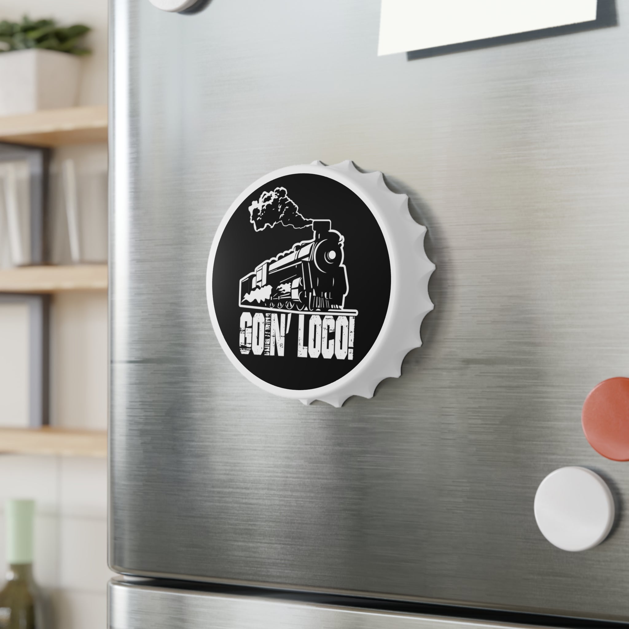 Go'n' Loco Train Bottle Opener — Retro Steam Engine Beer Opener