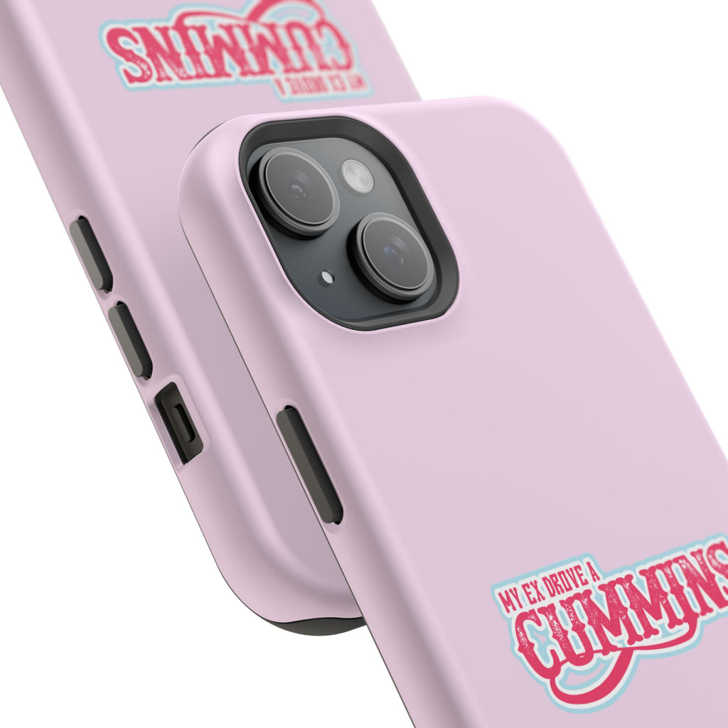 Impact-Resistant Phone Case — "My Ex Drove a Cummins" Pink Protective Cover