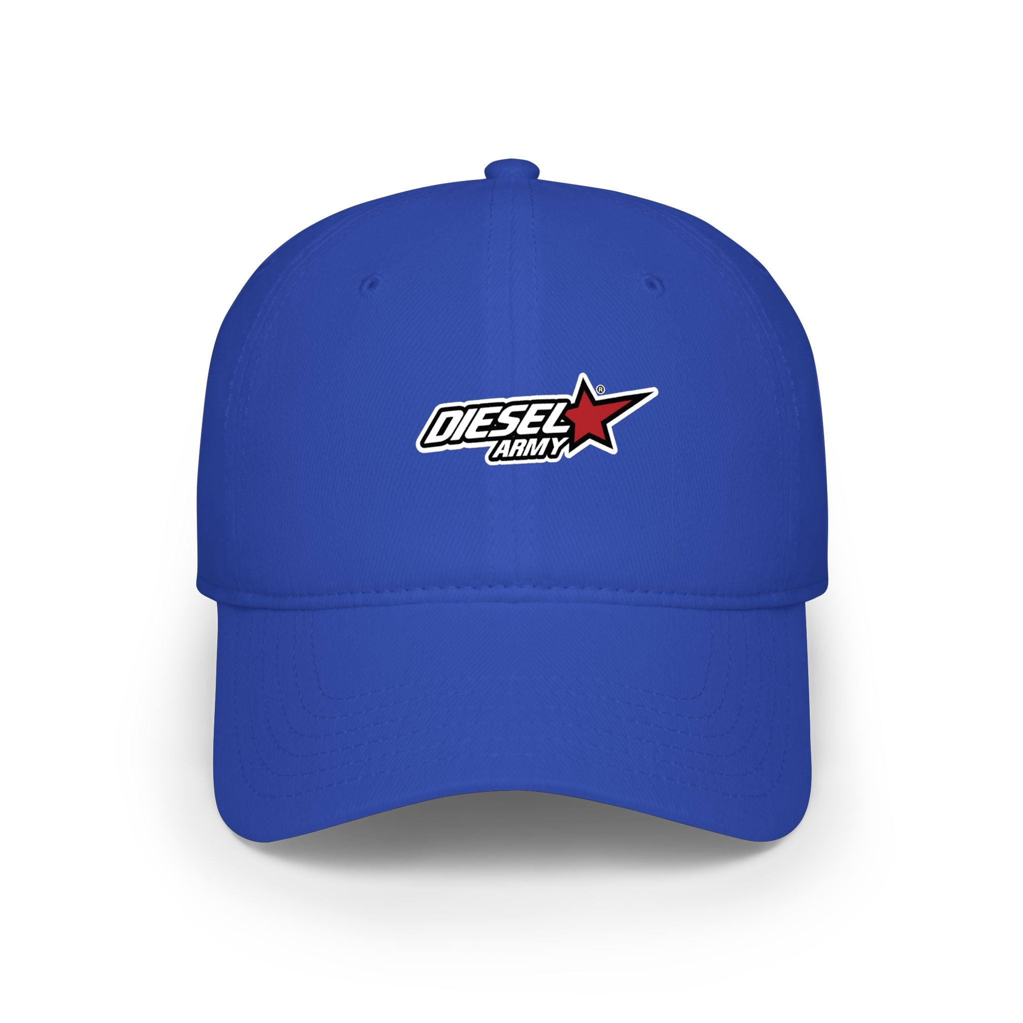 Diesel Army Low Profile Baseball Cap — Embroidered Red Star Logo