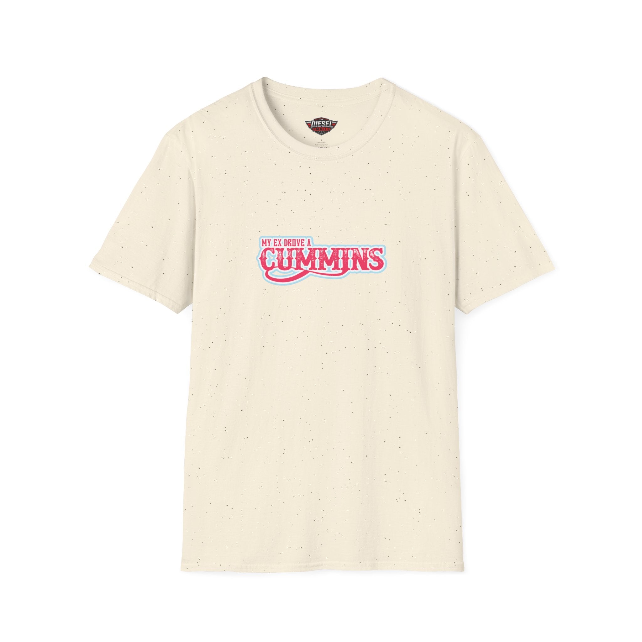 Cummins Vintage Logo T‑Shirt — Pink Retro Trucking Tee