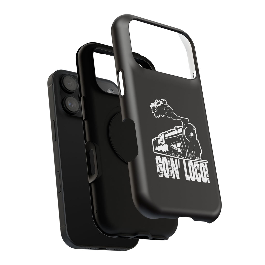 Train Graphic Phone Case — “Goin' Loco!” Impact-Resistant Protective Case