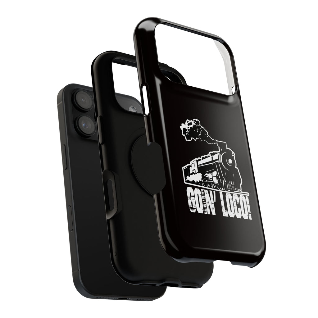 Train Graphic Phone Case — “Goin' Loco!” Impact-Resistant Protective Case