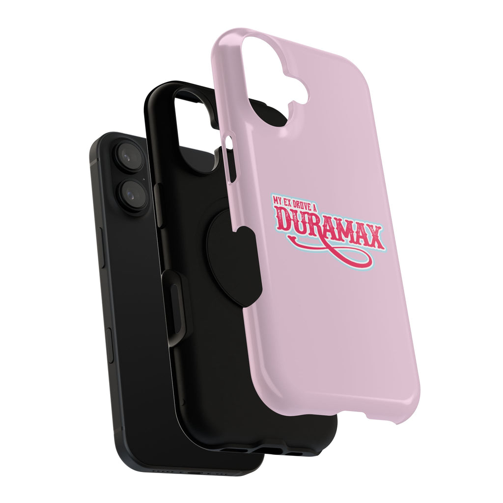 Duramax Phone Case — Impact-Resistant Pink Protective Case with “My Ex Drove a Duramax” Graphic