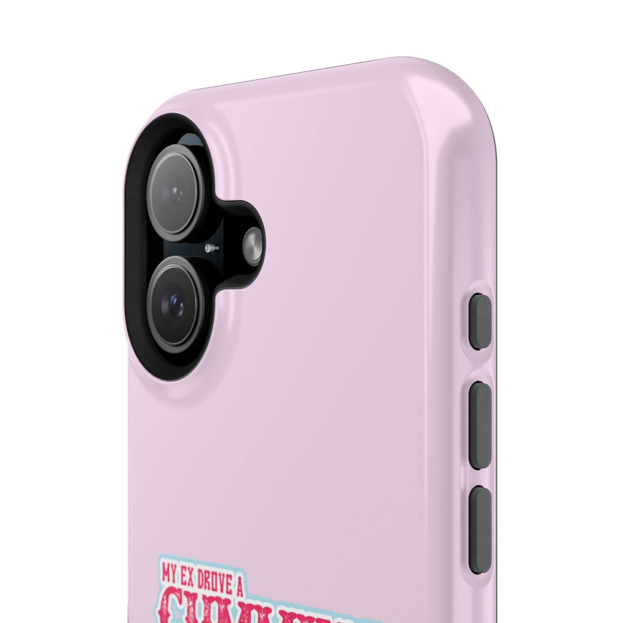 Impact-Resistant Phone Case — "My Ex Drove a Cummins" Pink Protective Cover