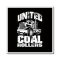 United Coal Rollers Truck Magnet — Truck Refrigerator Decal