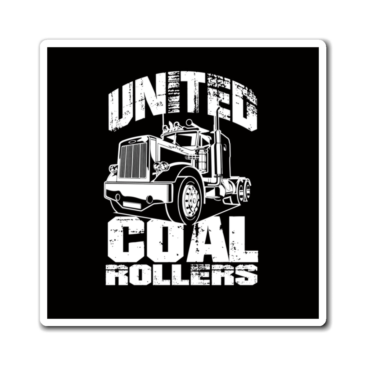 United Coal Rollers Truck Magnet — Truck Refrigerator Decal