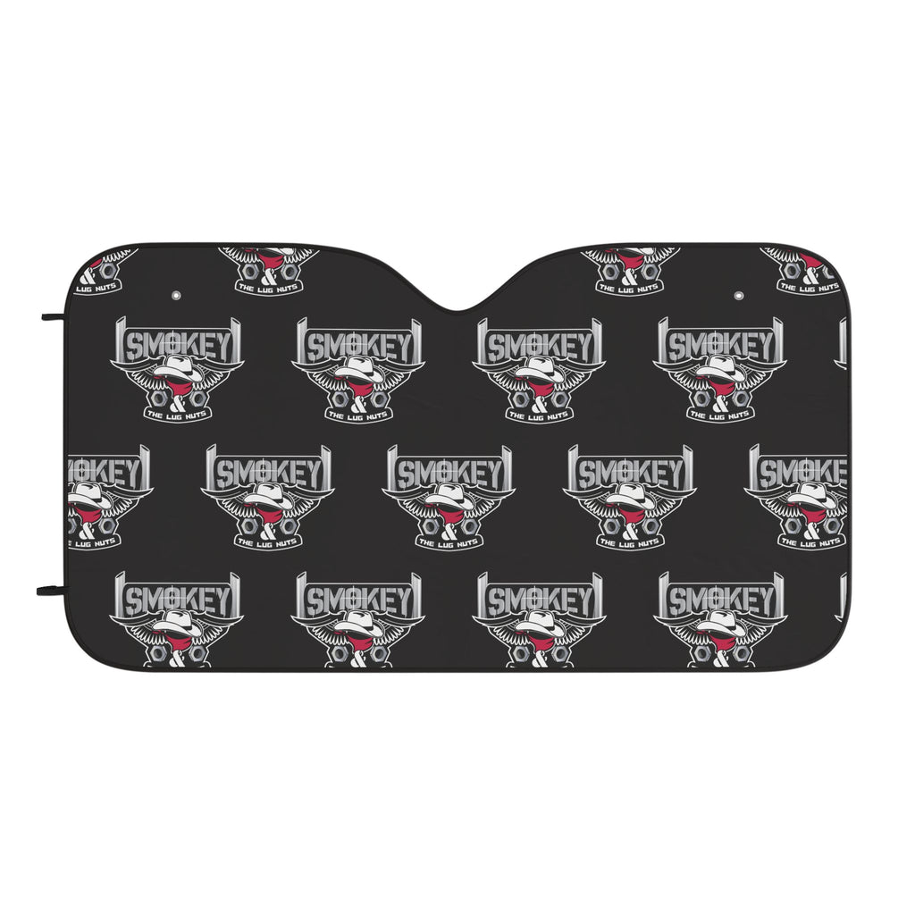 Smokey Skull Pattern Car Sun Shade — UV Protection Windshield Cover