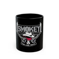 Smokey The Log Nuts Black Coffee Mug – Retro Trucker Emblem (11oz/15oz)