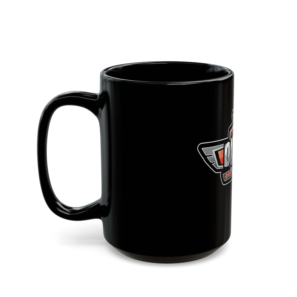 Diesel Army Logo Mug — Black Coffee Cup for Truckers & Gearheads (11oz/15oz)