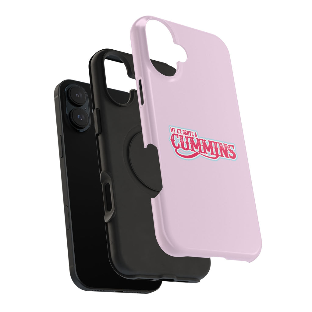 Impact-Resistant Phone Case — "My Ex Drove a Cummins" Pink Protective Cover