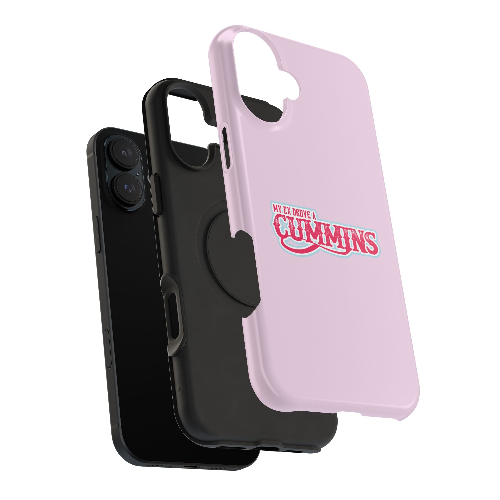 Impact-Resistant Phone Case — "My Ex Drove a Cummins" Pink Protective Cover