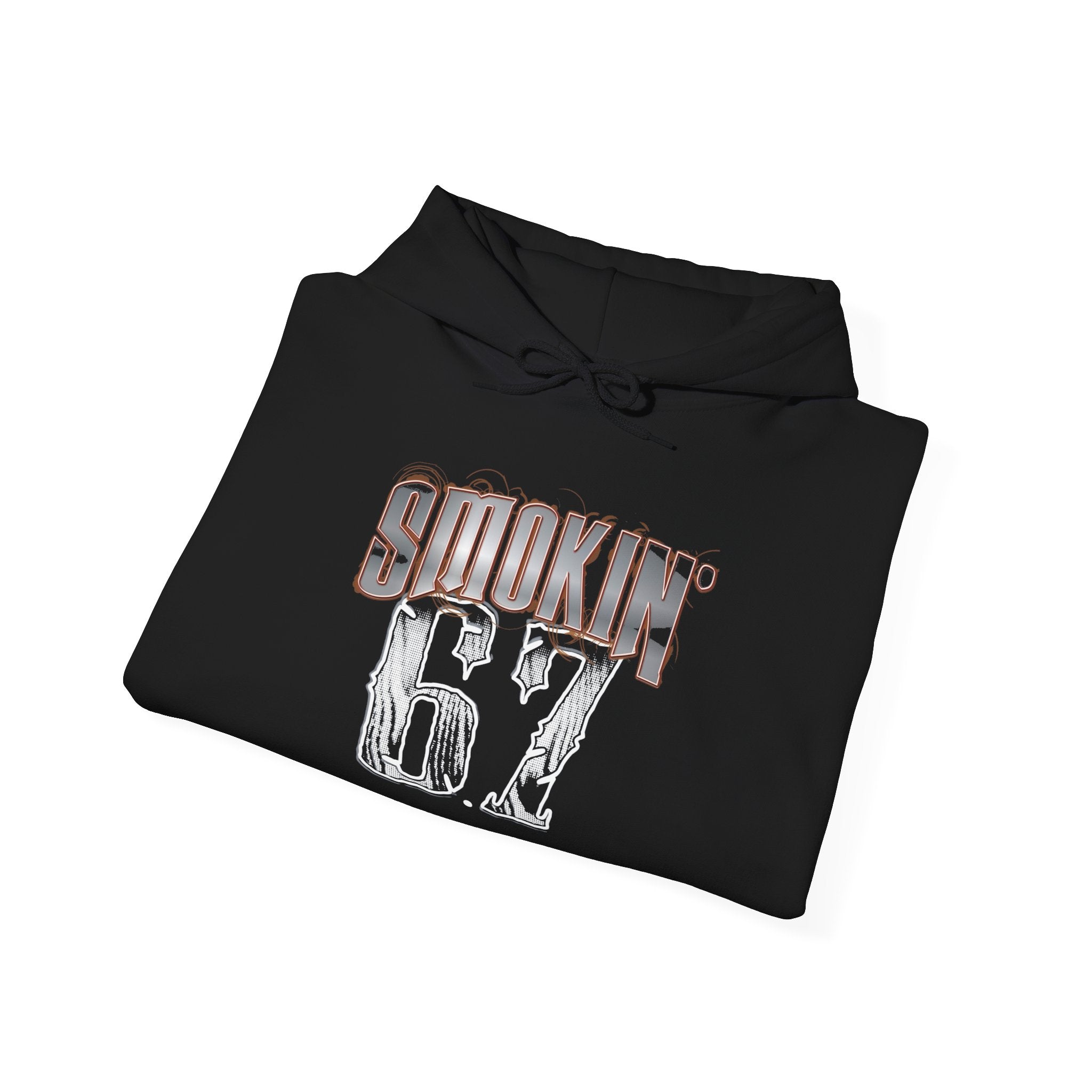Smokin' 67 Hoodie – Retro Grunge 'Smokin 67' Pullover