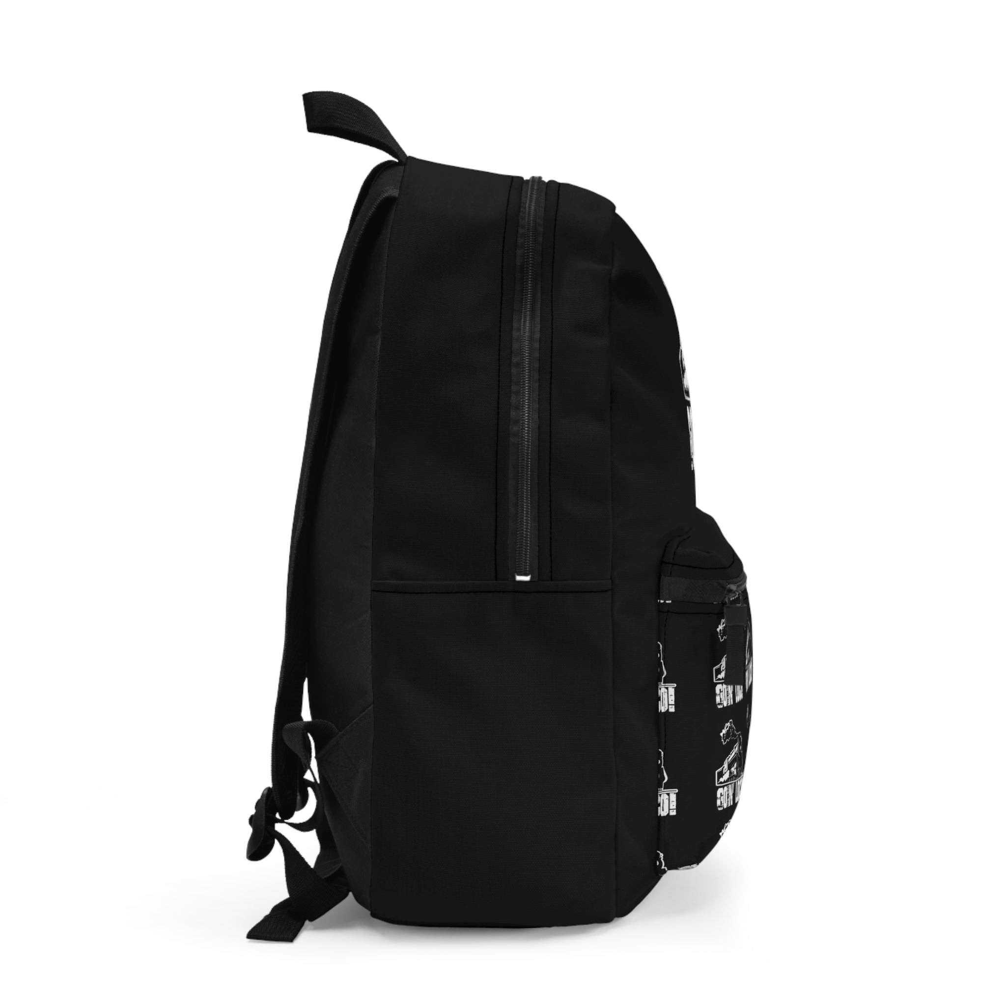 Con Loco Train Graphic Backpack — Vintage Locomotive Travel Daypack