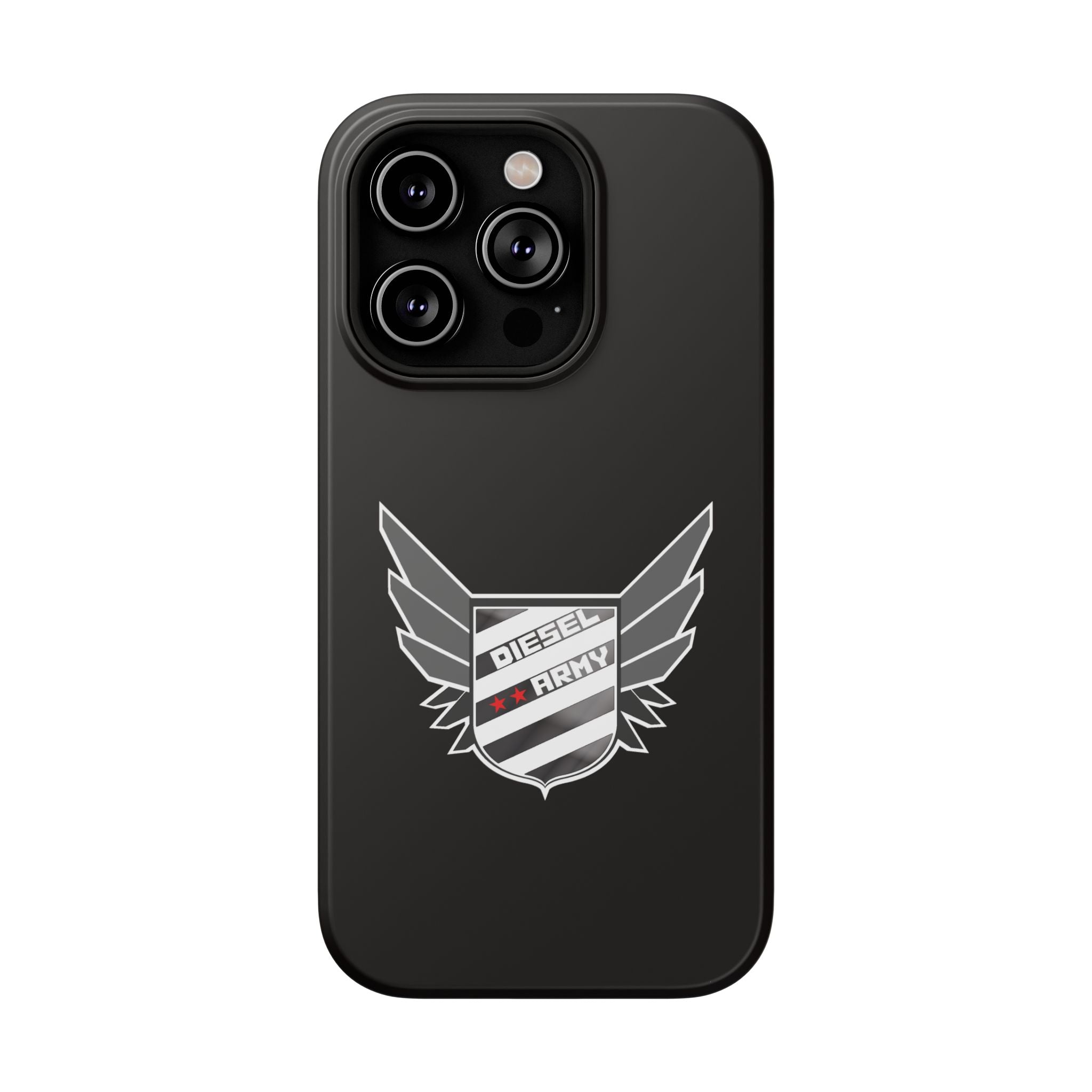 Phone Case — Black Diesel Army Emblem Impact-Resistant Case