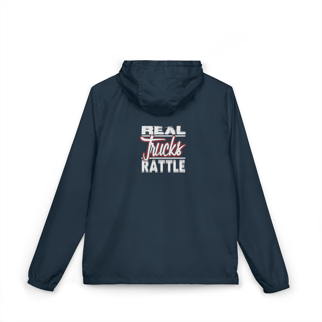 Windbreaker Jacket — Bold 'Real Trucks Rattle'  Graphic