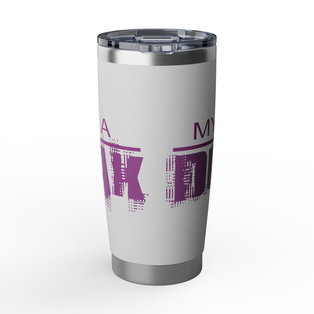 20oz Travel Tumbler — 'My Ex Drove My Brakes' Pink Urban Graphic
