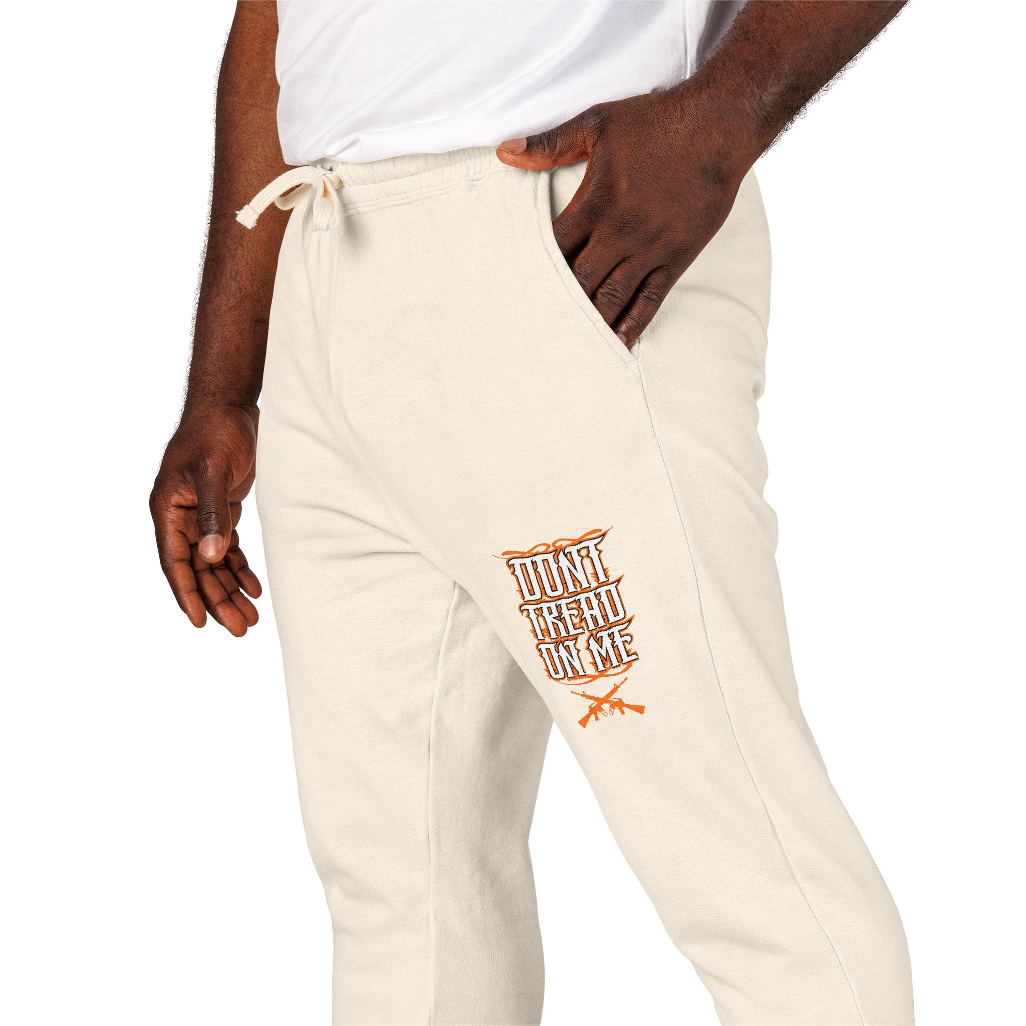 Fleece Sweatpants — 'Don't Be A Jerk' Pocket Graphic Joggers