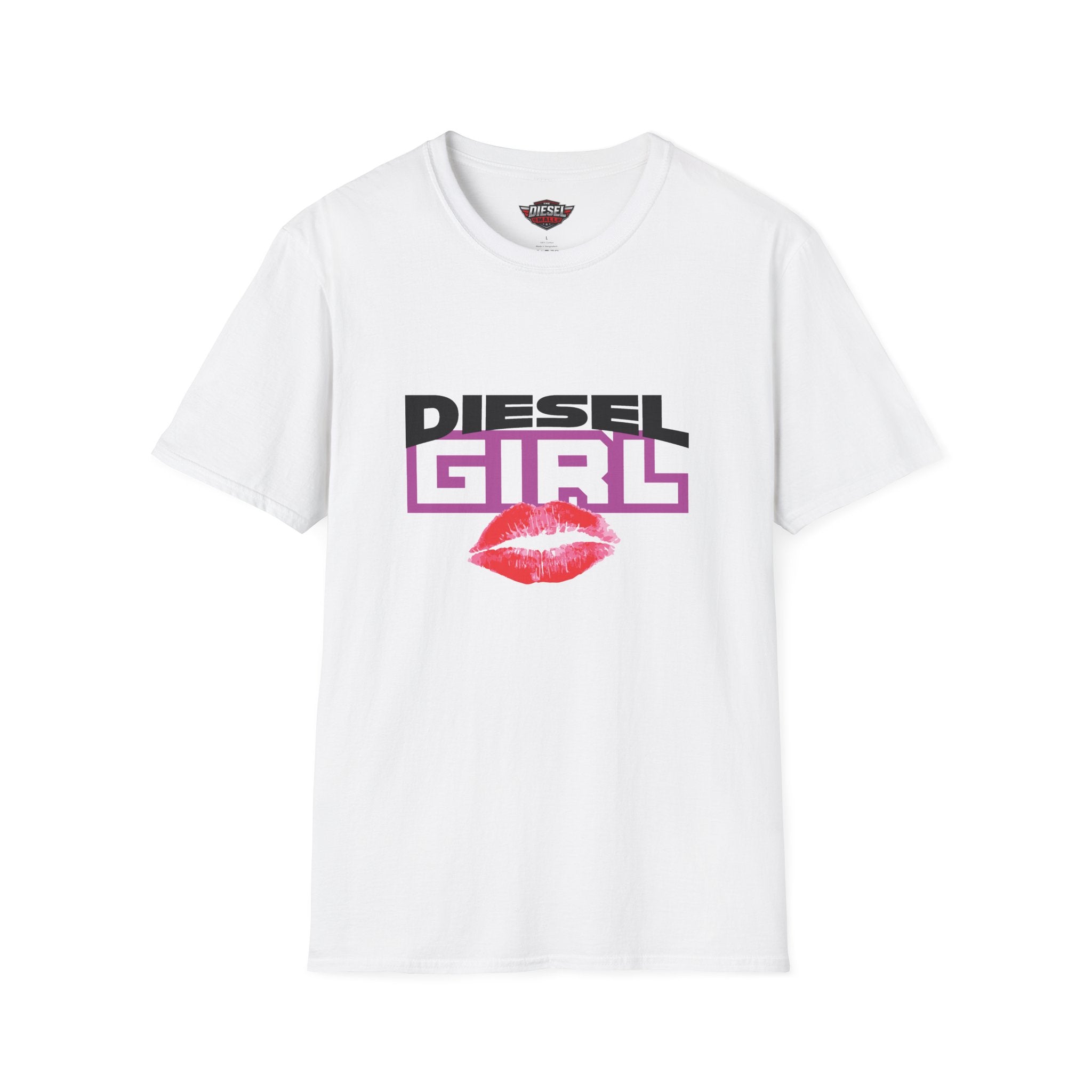 Diesel Girl T-Shirt — Retro Logo with Lip Print