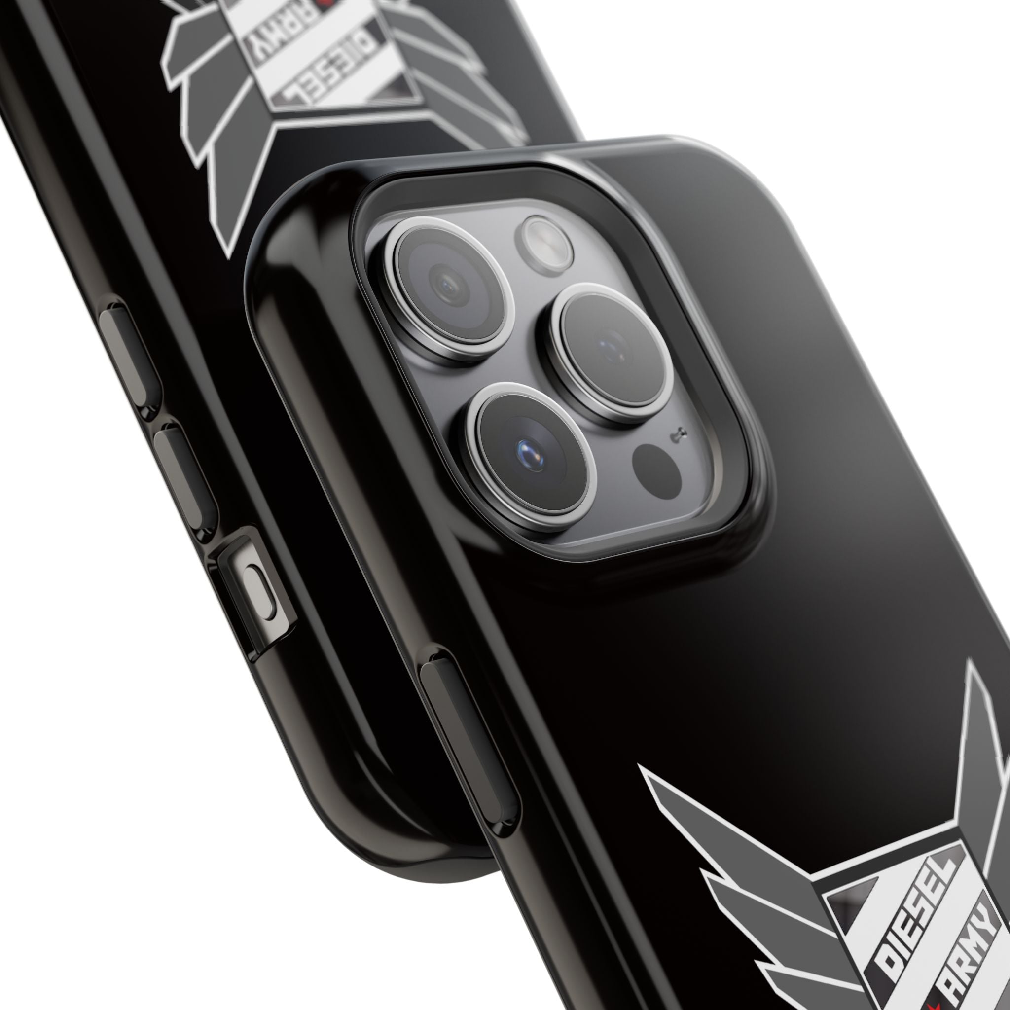 Phone Case — Black Diesel Army Emblem Impact-Resistant Case