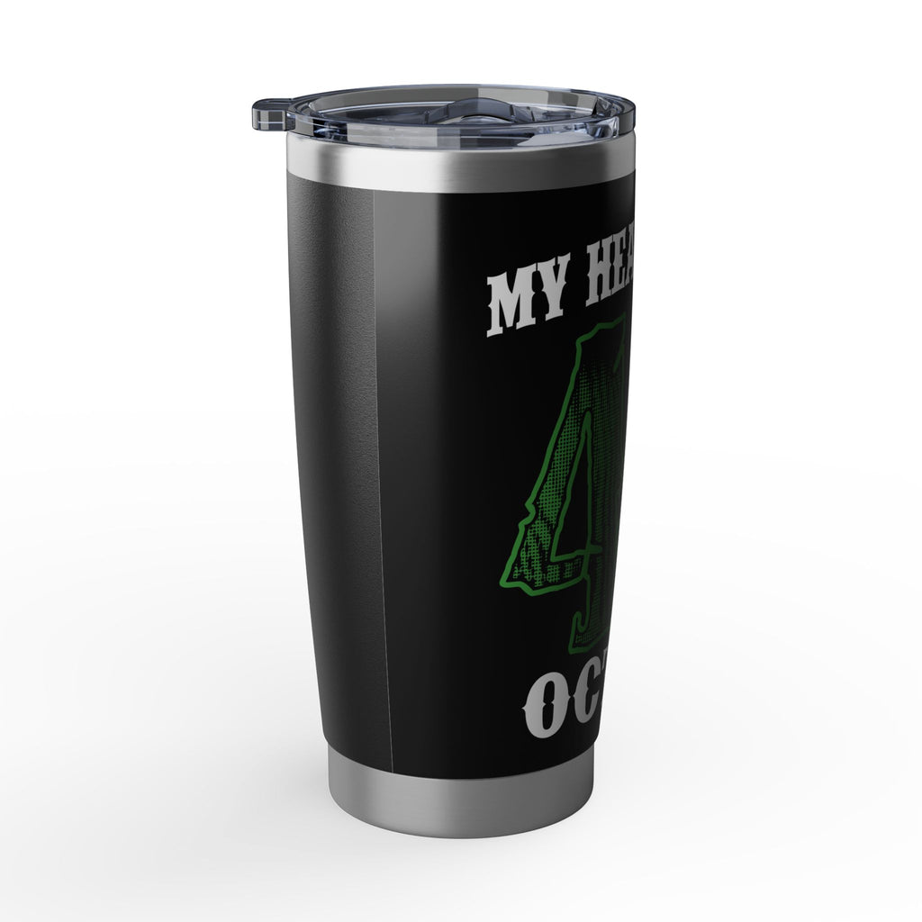 Tumbler — "My Heart Pumps 87 Octane" Insulated 20oz Travel Tumbler