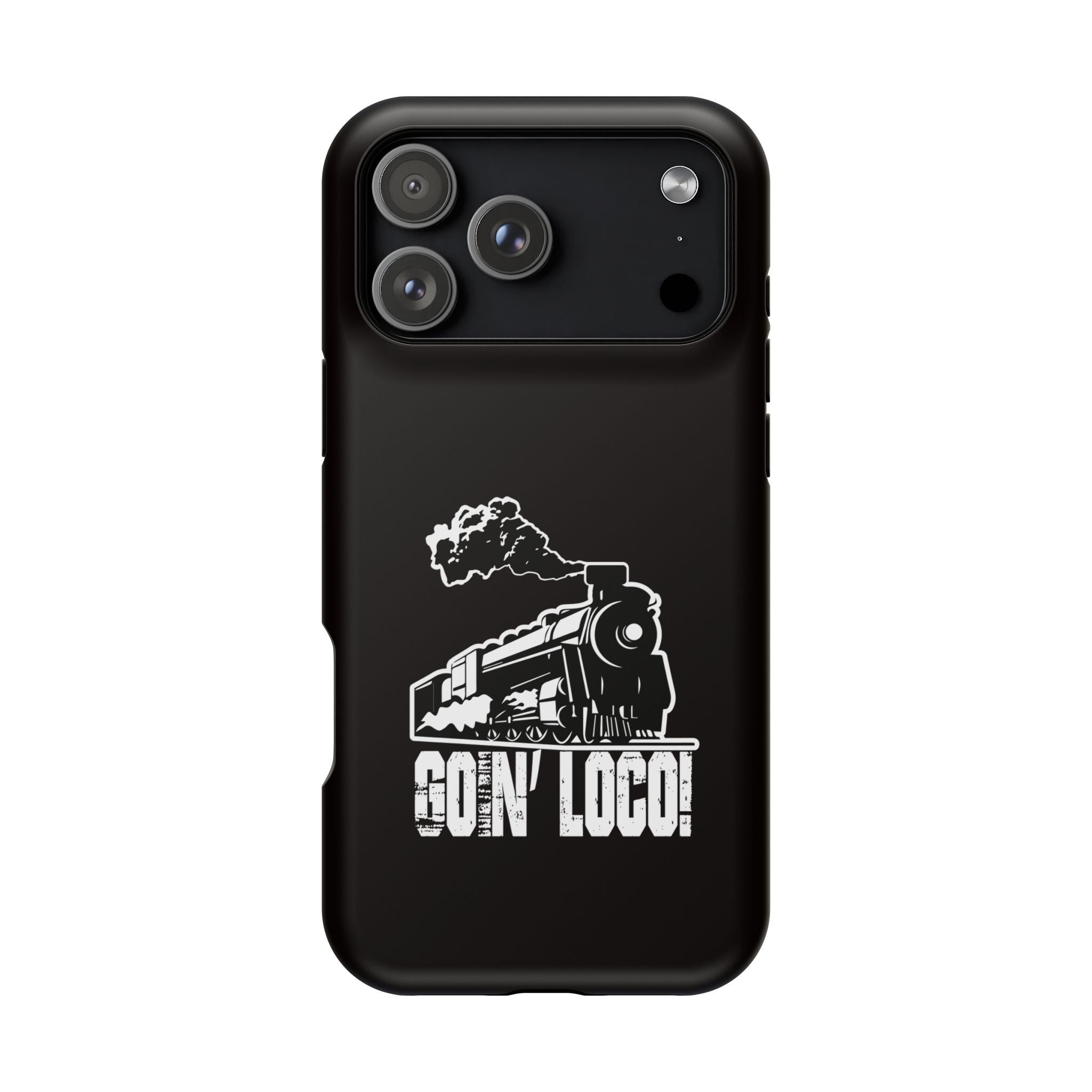 Train Graphic Phone Case — “Goin' Loco!” Impact-Resistant Protective Case