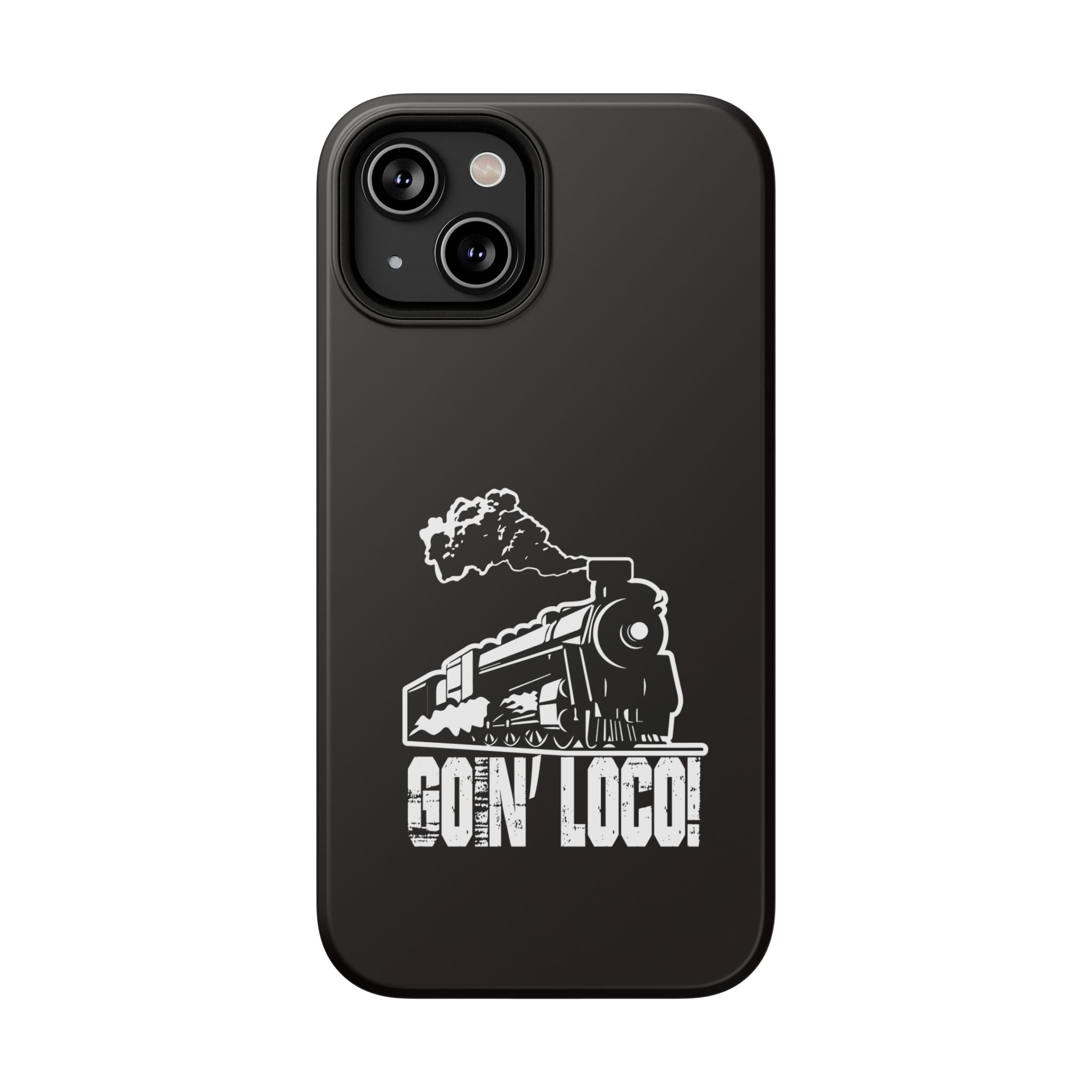Train Graphic Phone Case — “Goin' Loco!” Impact-Resistant Protective Case