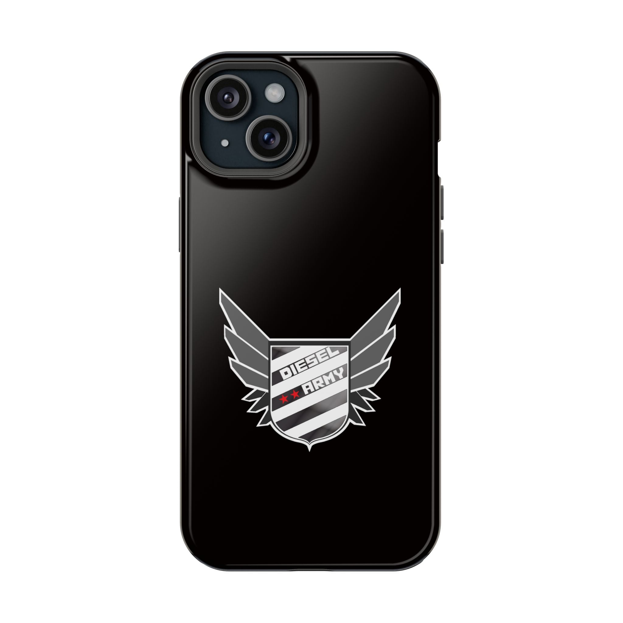 Phone Case — Black Diesel Army Emblem Impact-Resistant Case