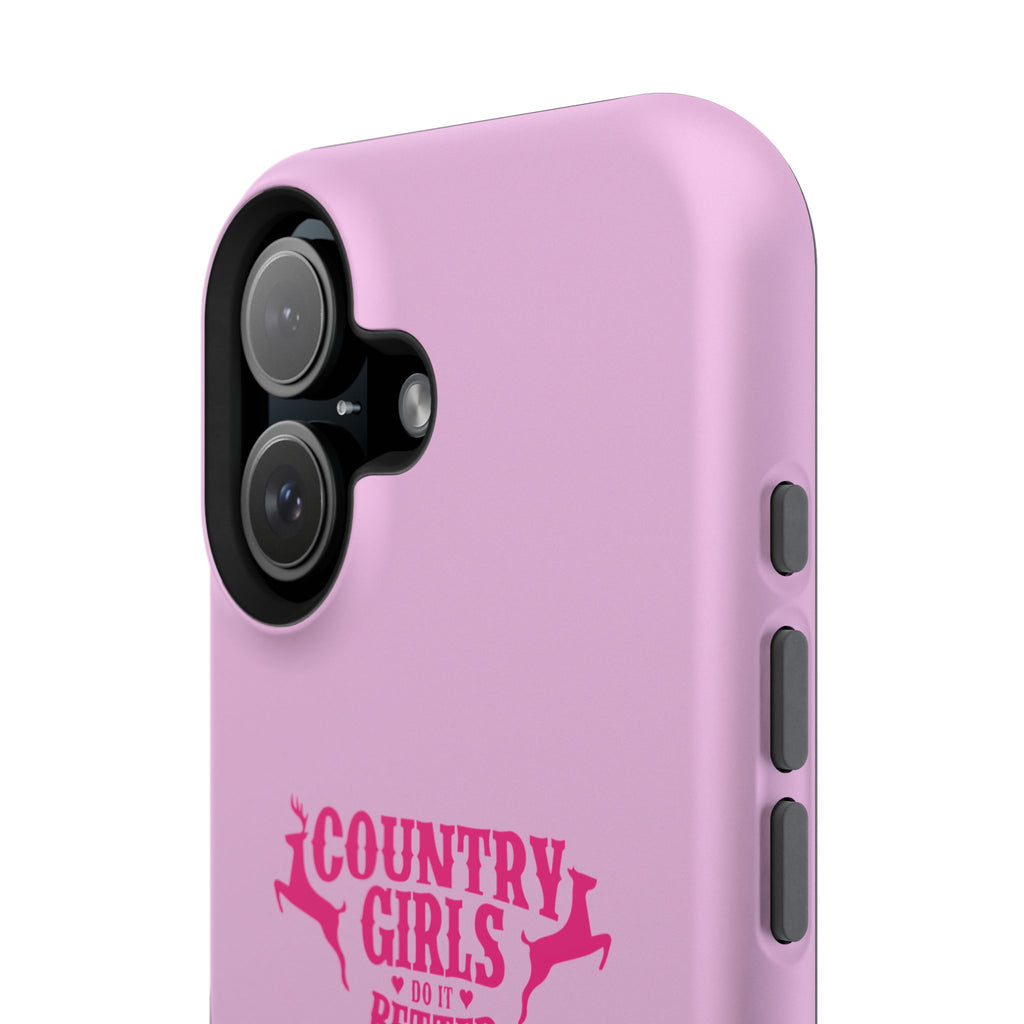Country Girls Do It Better Pink Impact-Resistant Phone Case