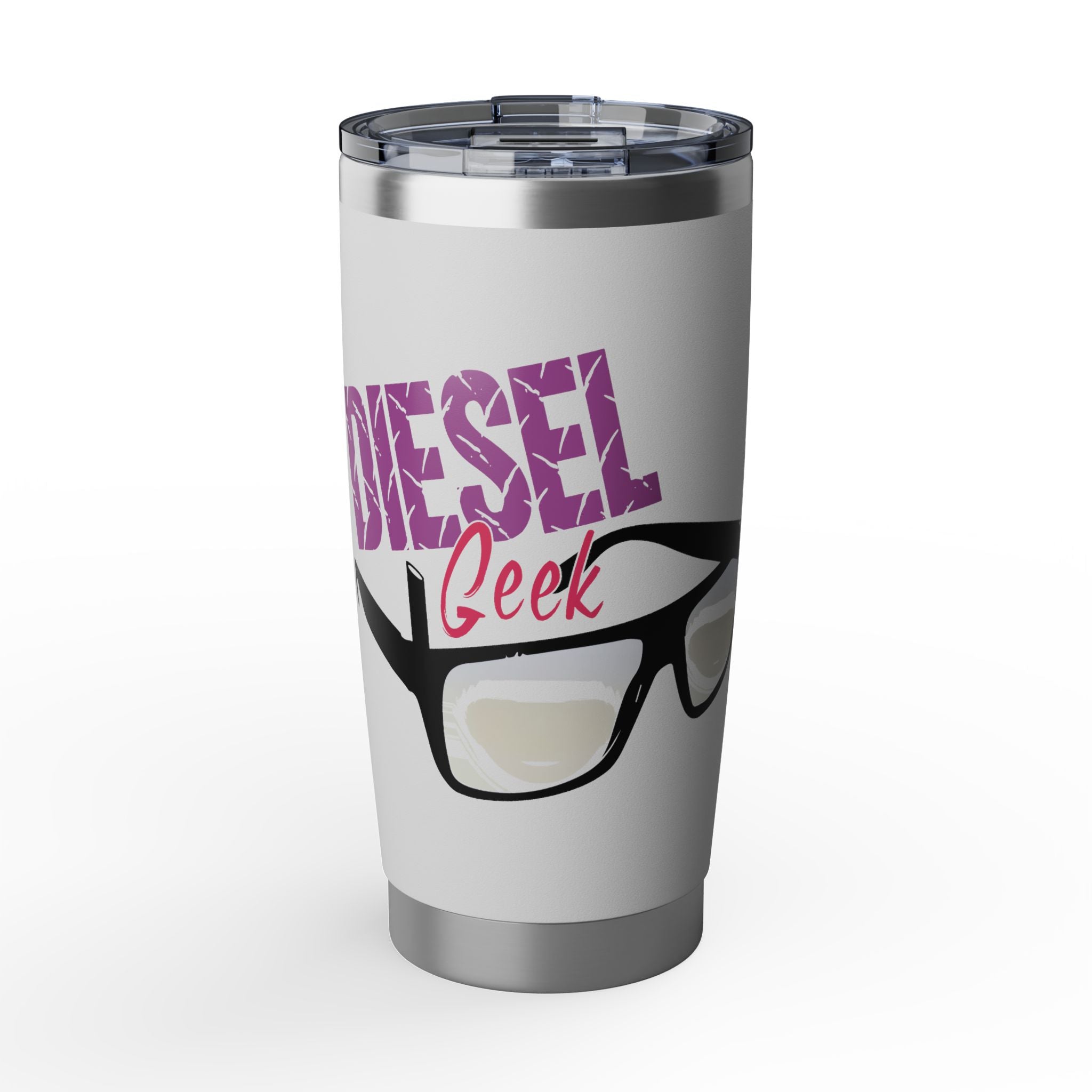 Diesel Geek 20oz Tumbler – Travel Mug with Glasses Graphic