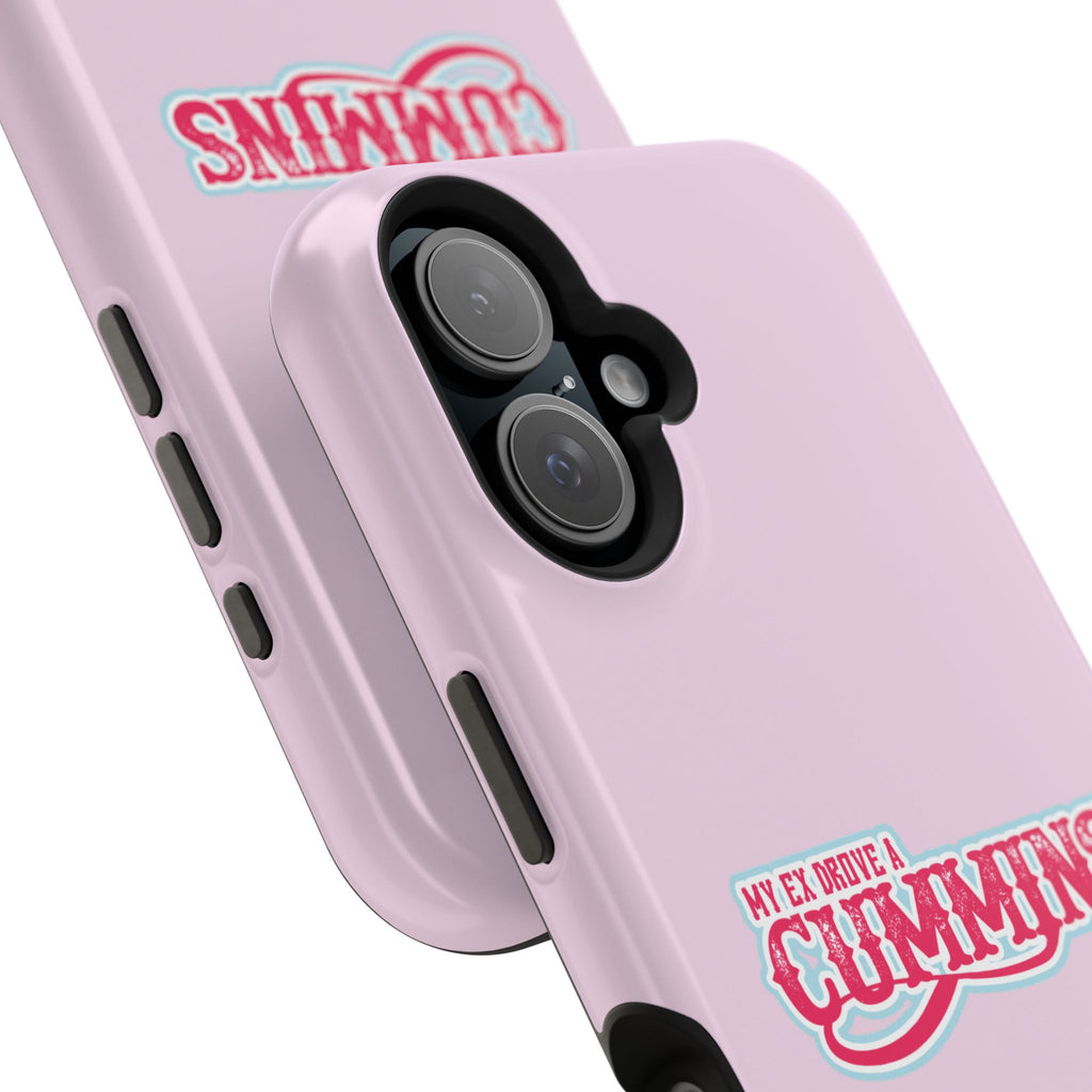 Impact-Resistant Phone Case — "My Ex Drove a Cummins" Pink Protective Cover