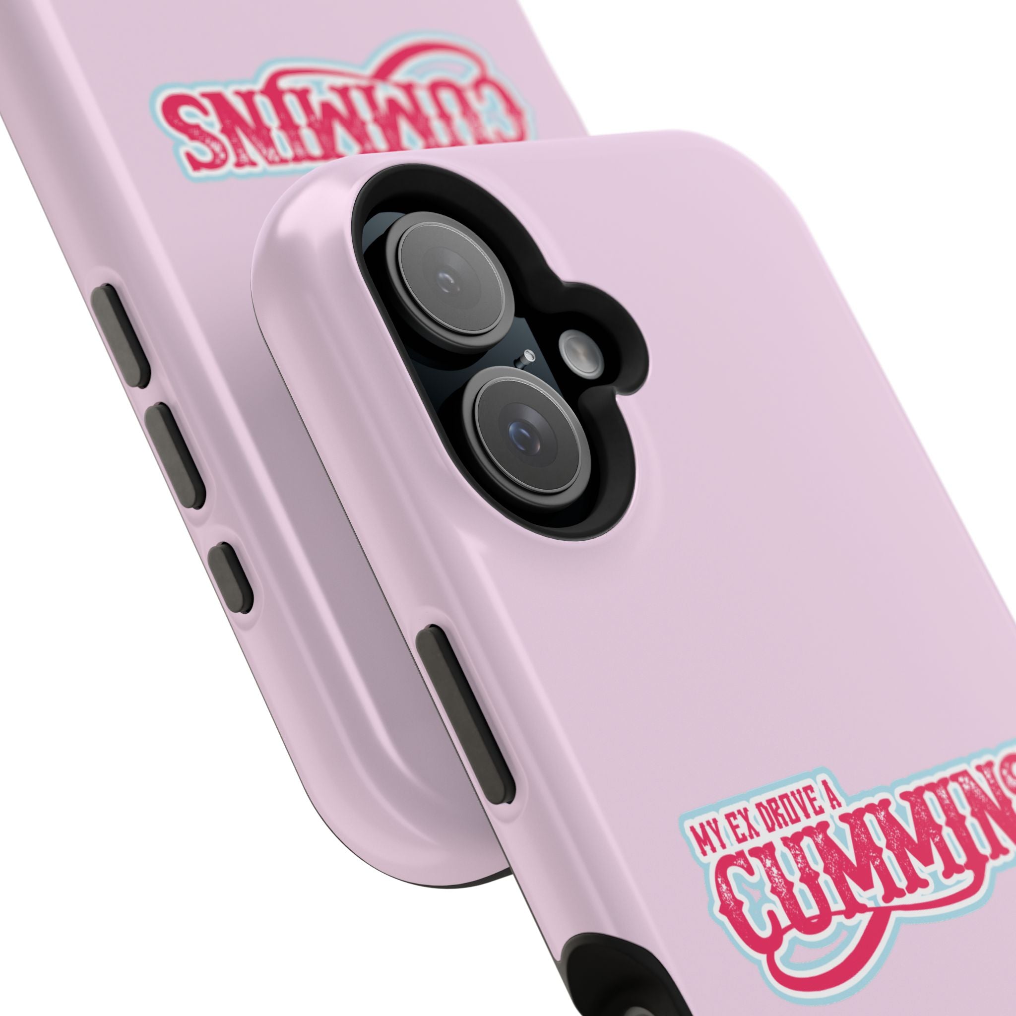 Impact-Resistant Phone Case — "My Ex Drove a Cummins" Pink Protective Cover