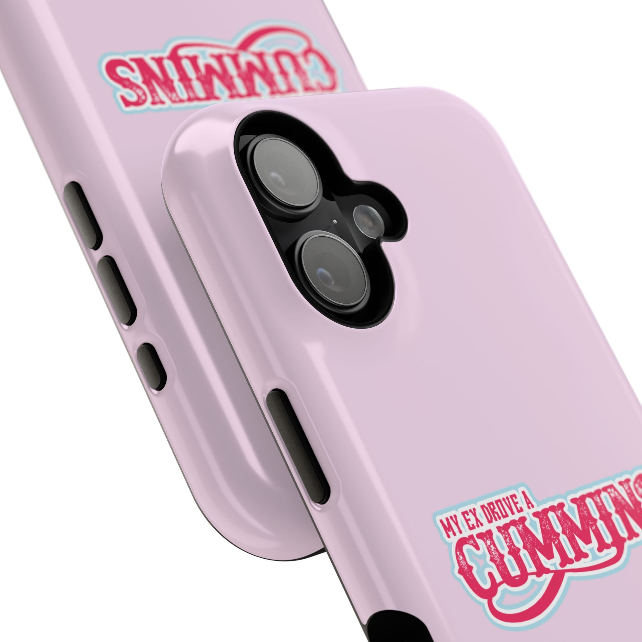 Impact-Resistant Phone Case — "My Ex Drove a Cummins" Pink Protective Cover
