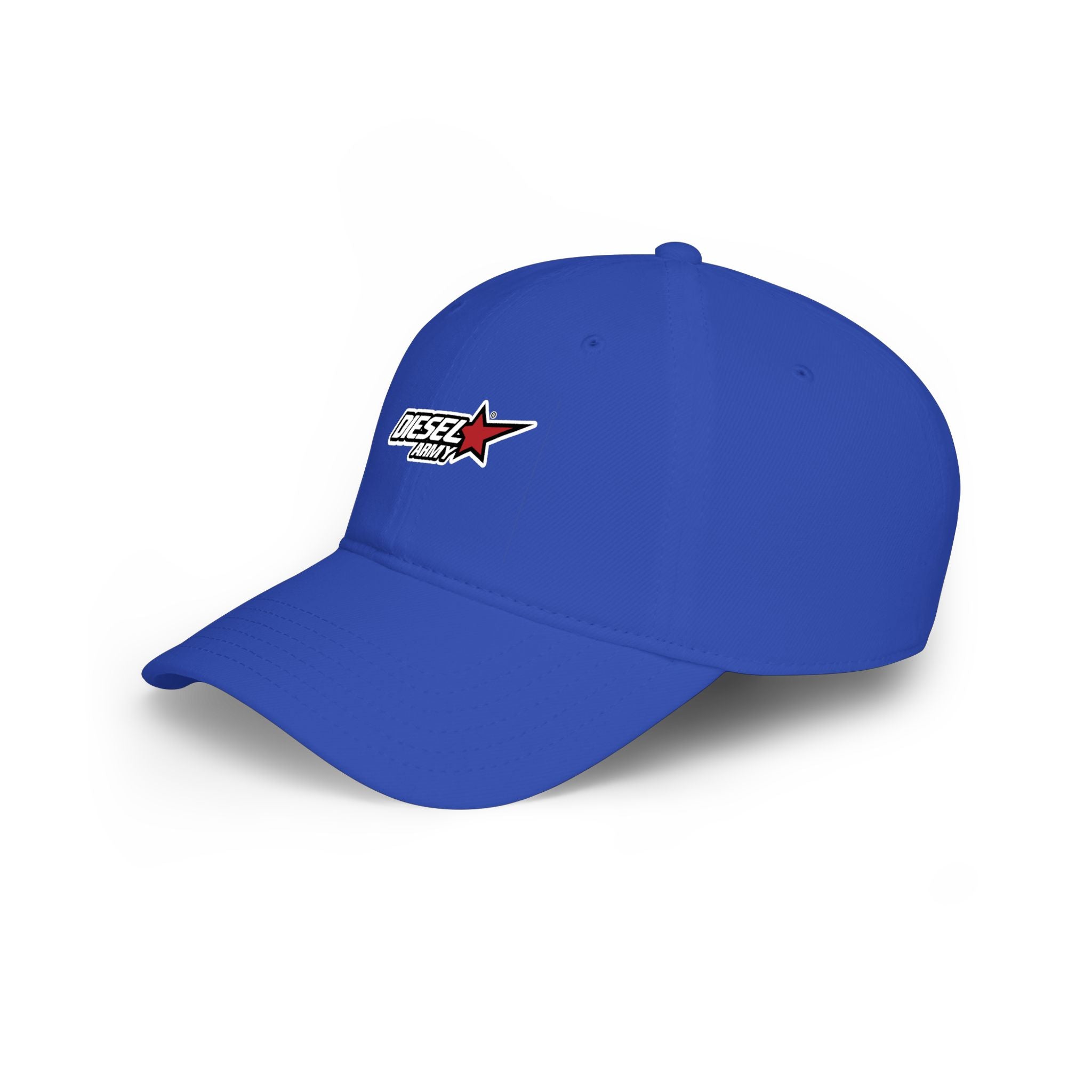 Diesel Army Low Profile Baseball Cap — Embroidered Red Star Logo