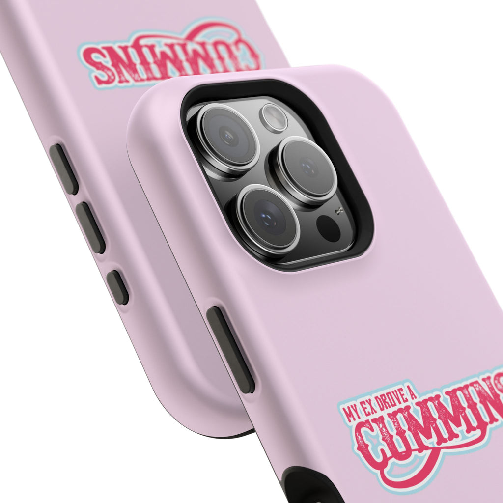 Impact-Resistant Phone Case — "My Ex Drove a Cummins" Pink Protective Cover