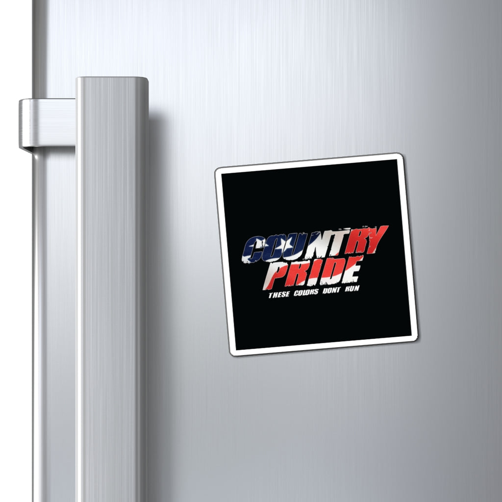 Country Pride Magnet — 'These Colors Don't Run' Patriotic Flag Design