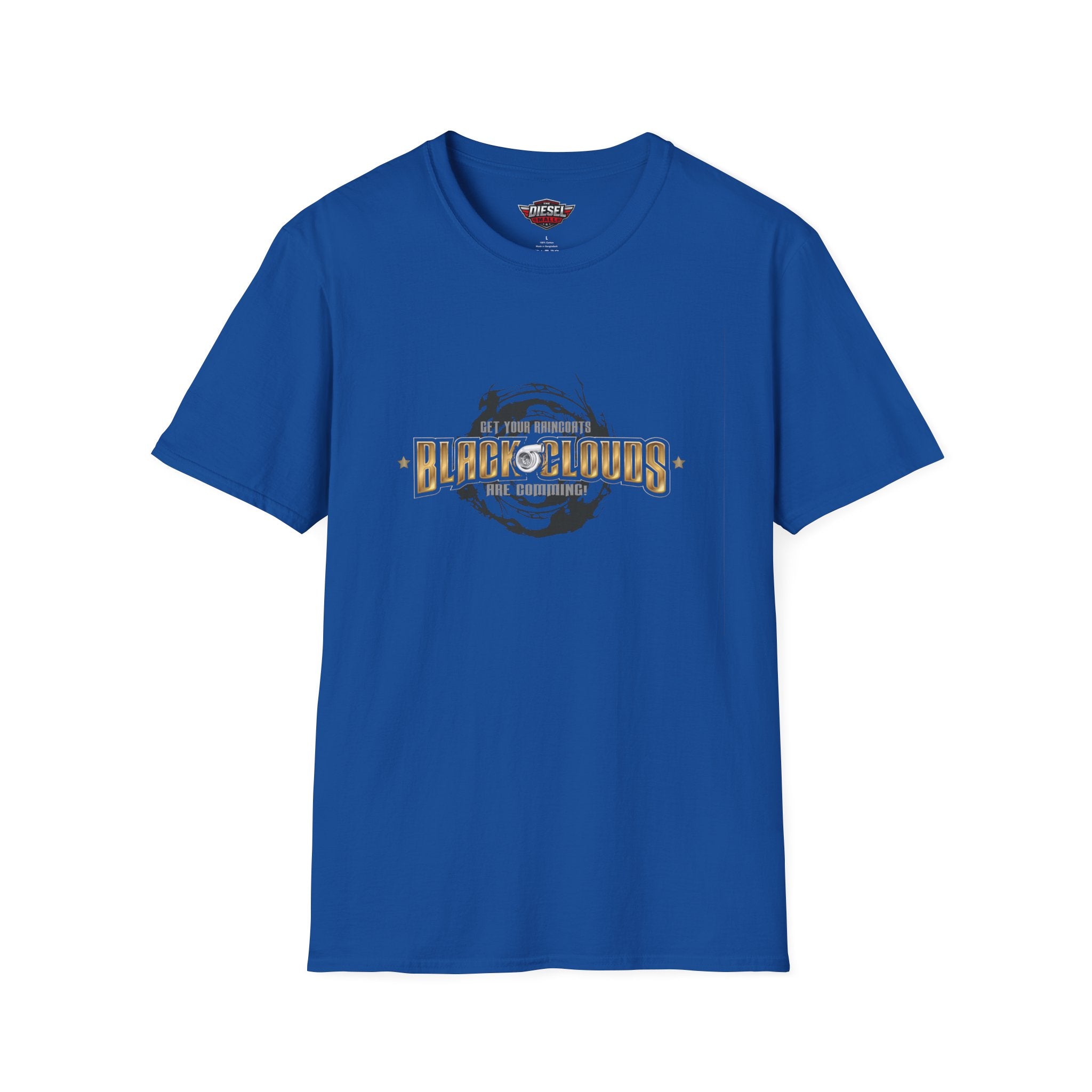 Black Clouds Graphic T-Shirt — Vintage Moon Logo Tee