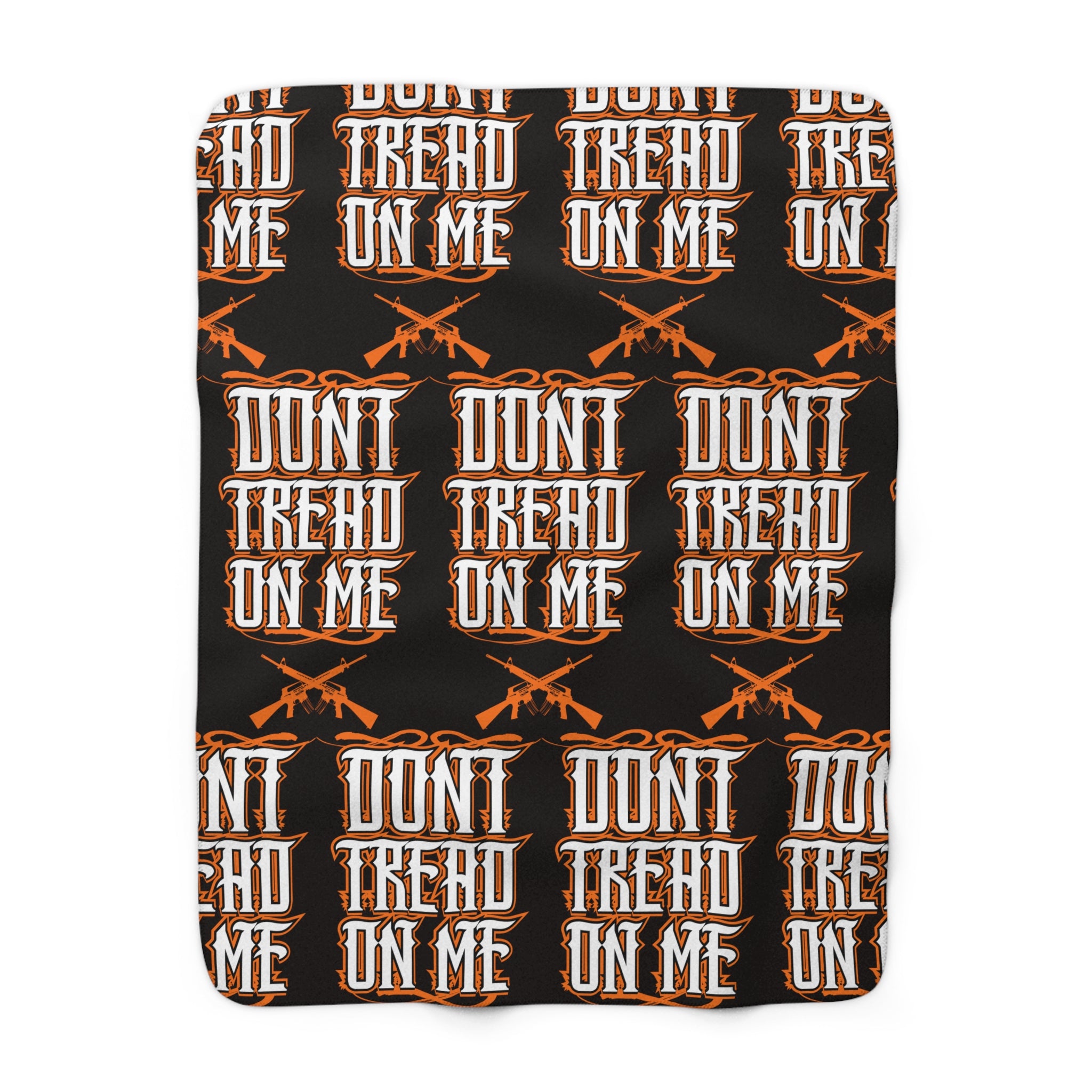 Sherpa Blanket "Don't Tread On Me" — Patriotic Gun Rights Fleece Throw