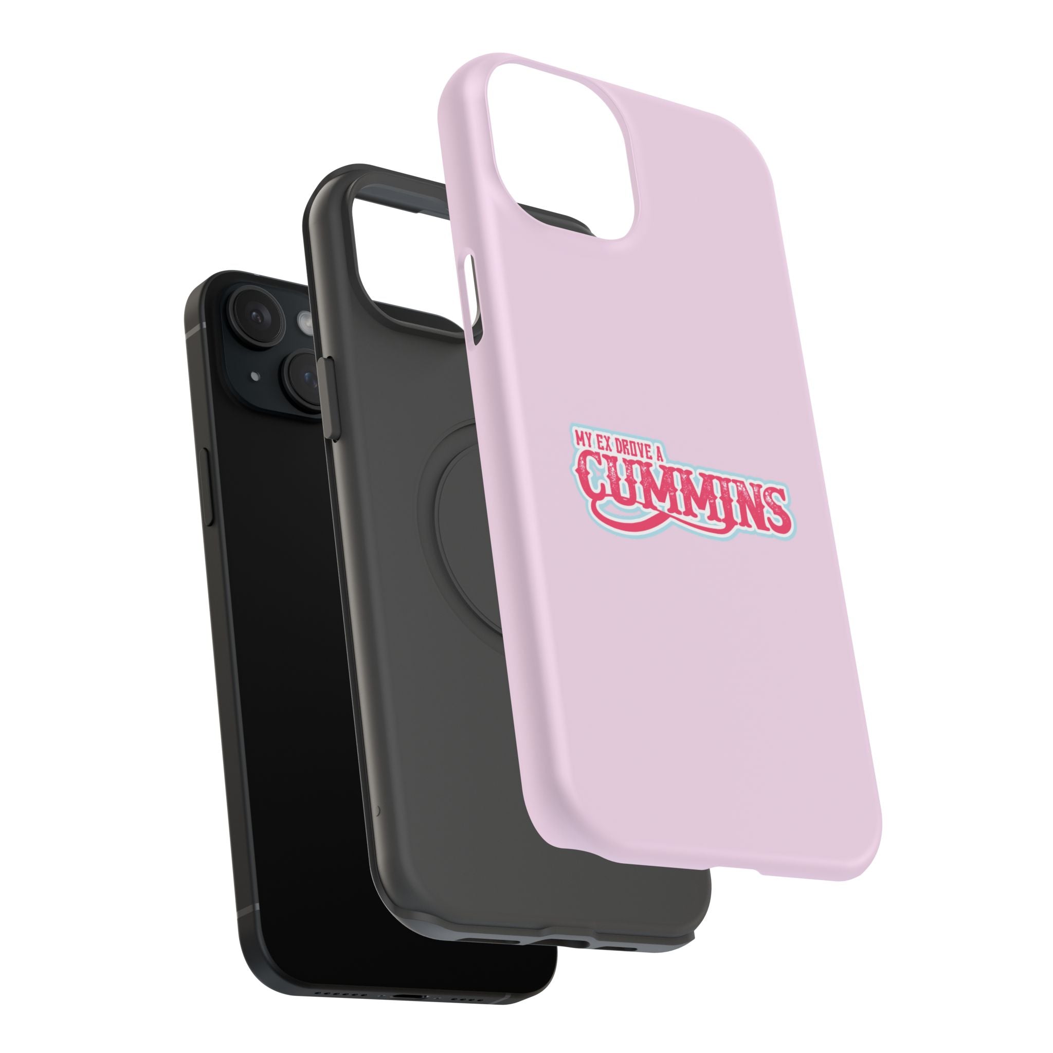 Impact-Resistant Phone Case — "My Ex Drove a Cummins" Pink Protective Cover