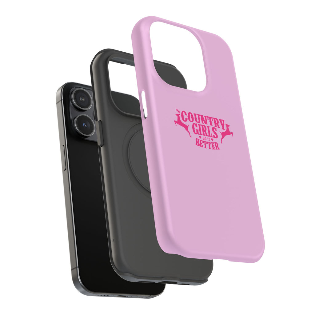 Country Girls Do It Better Pink Impact-Resistant Phone Case