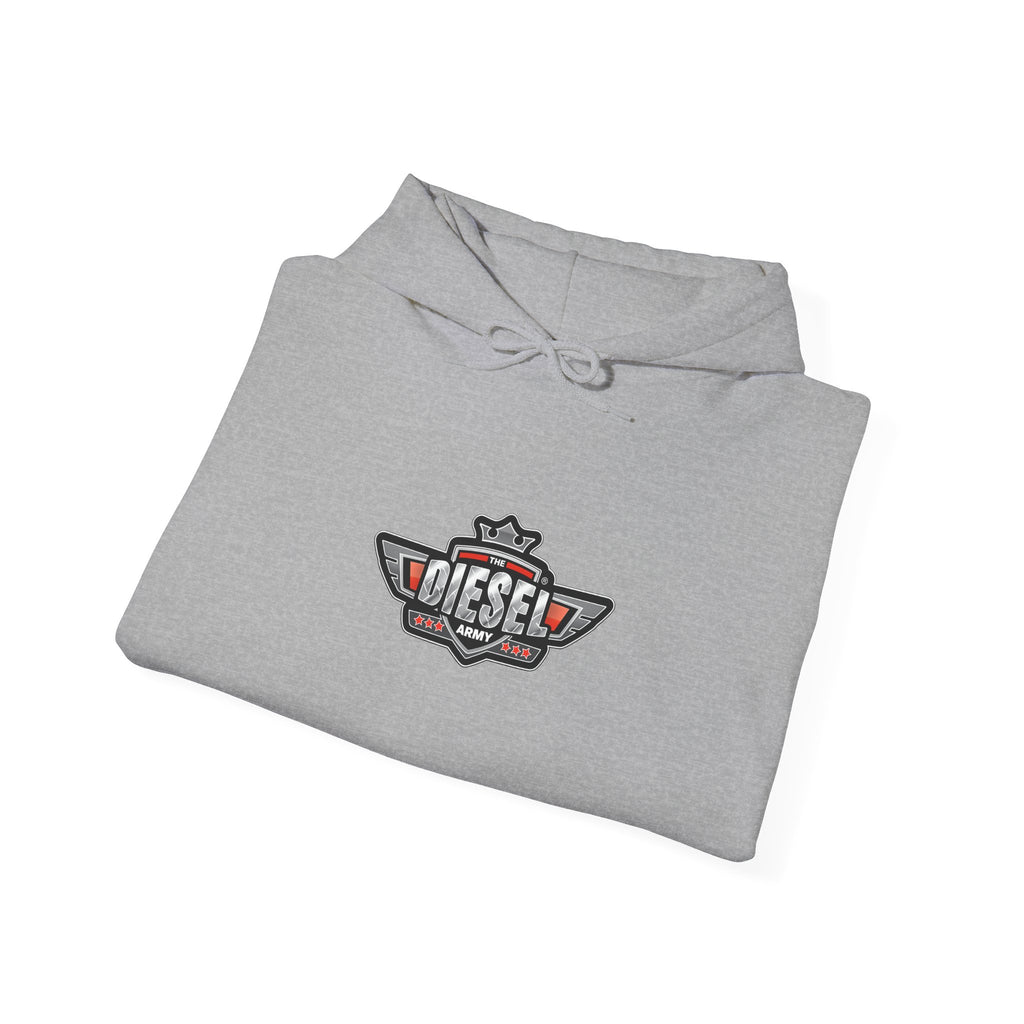 Diesel Logo Hoodie — Retro Motor Emblem Pullover