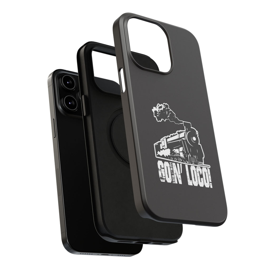 Train Graphic Phone Case — “Goin' Loco!” Impact-Resistant Protective Case