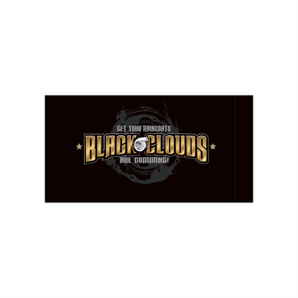 Black Clouds Are Coming Bumper Sticker — Logo Decal