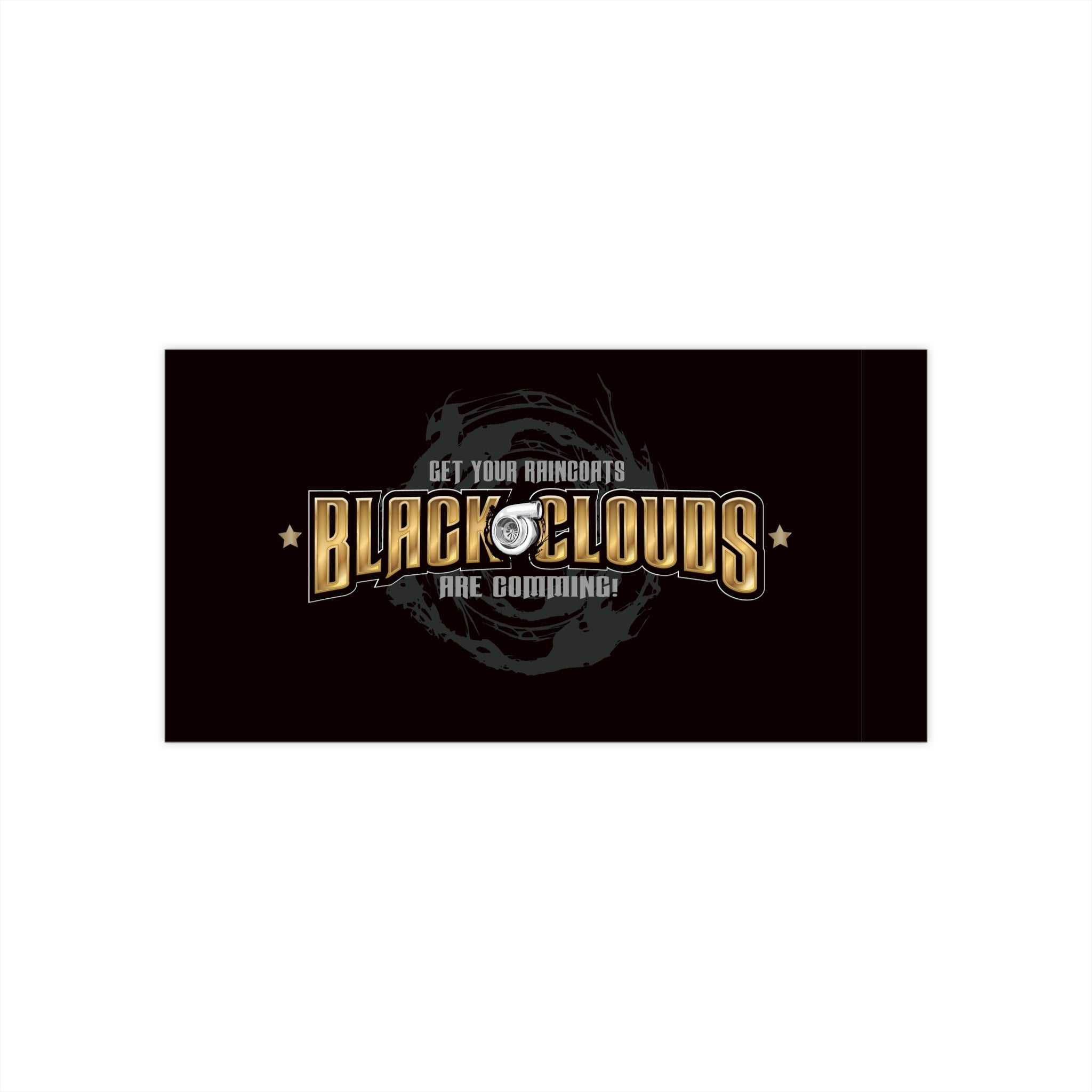Black Clouds Are Coming Bumper Sticker — Logo Decal
