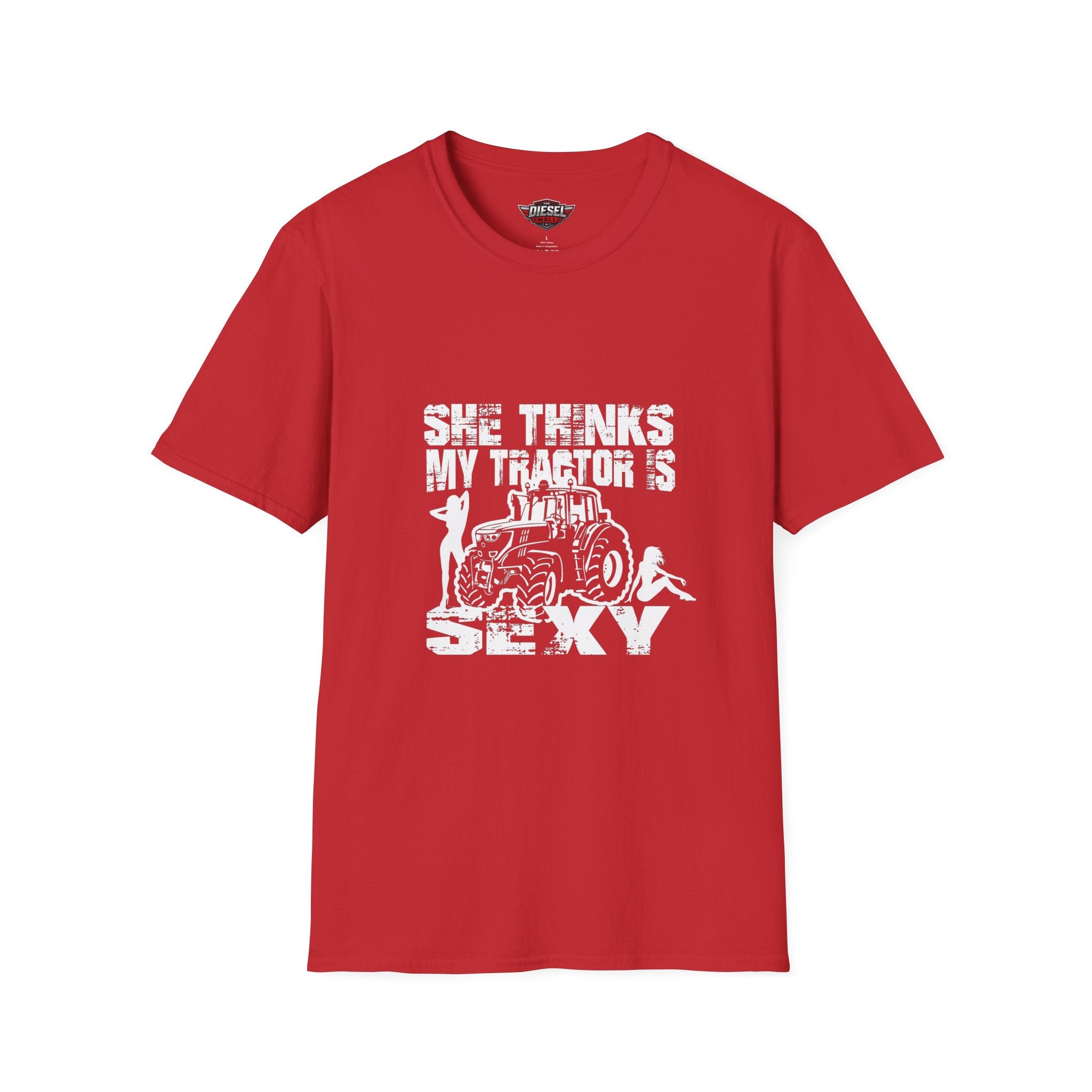 Tractor Sexy T-Shirt — "She Thinks My Tractor Is Sexy" Farm Humor Tee