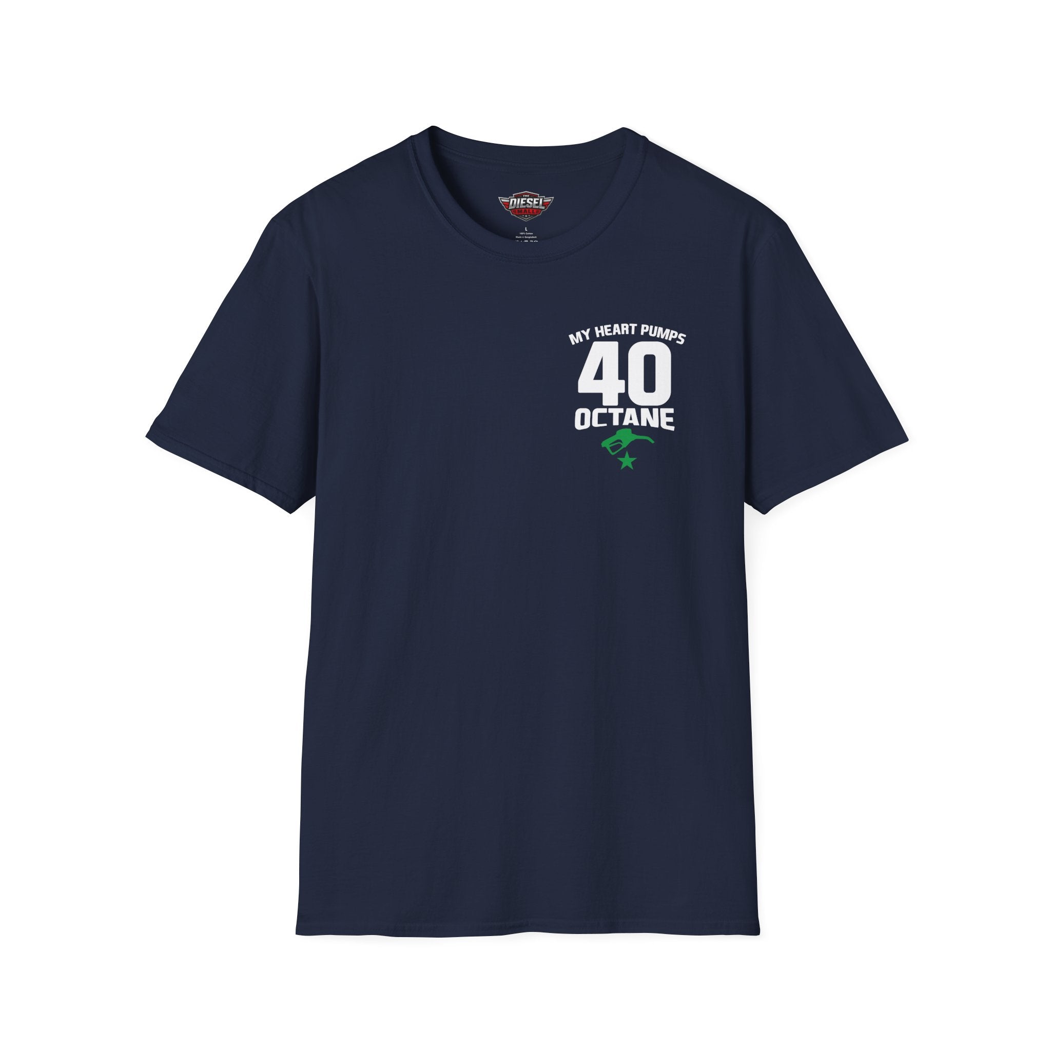 My Heart Pumps 40 Octane T-Shirt — Racing Enthusiast 40th Birthday Tee