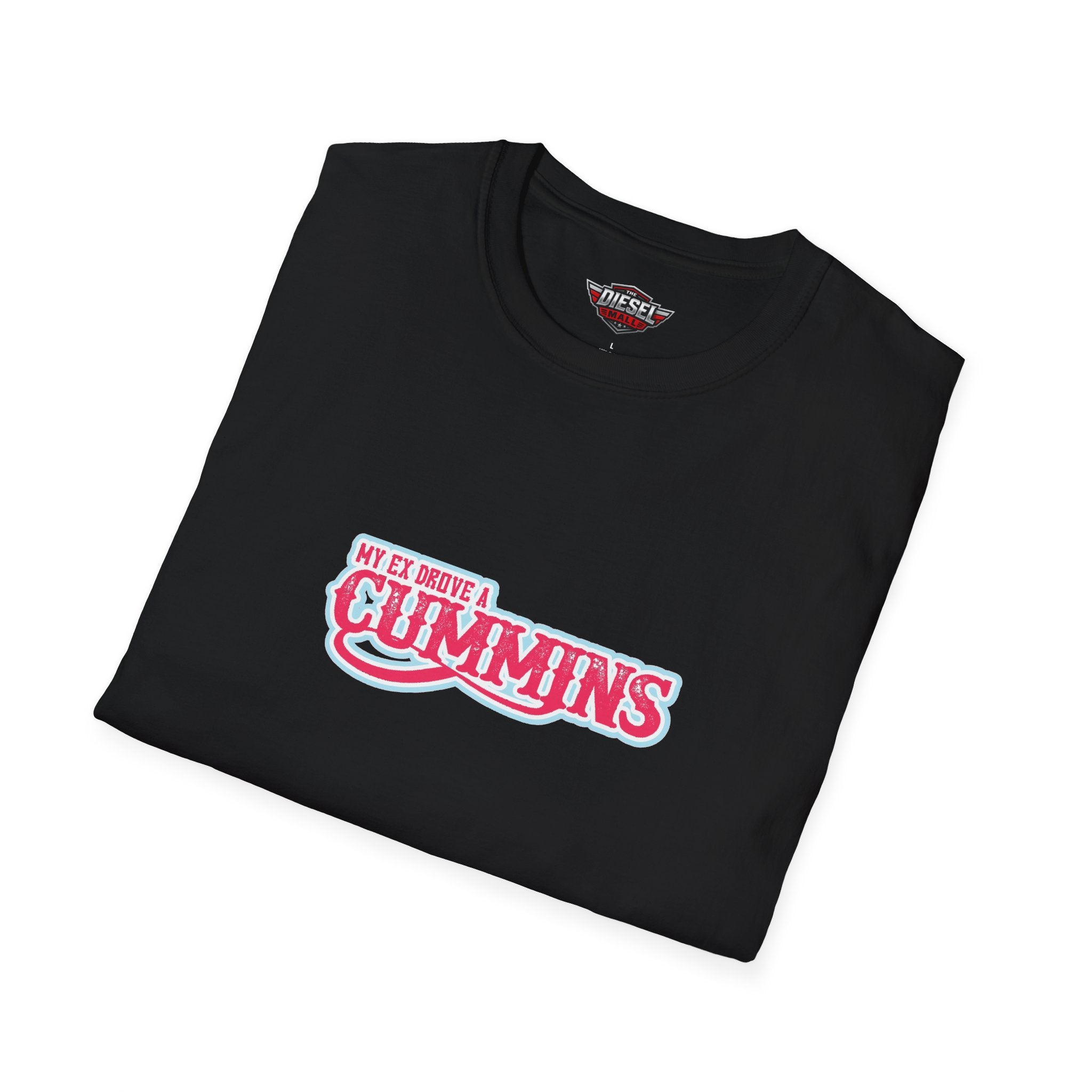 Cummins Vintage Logo T‑Shirt — Pink Retro Trucking Tee