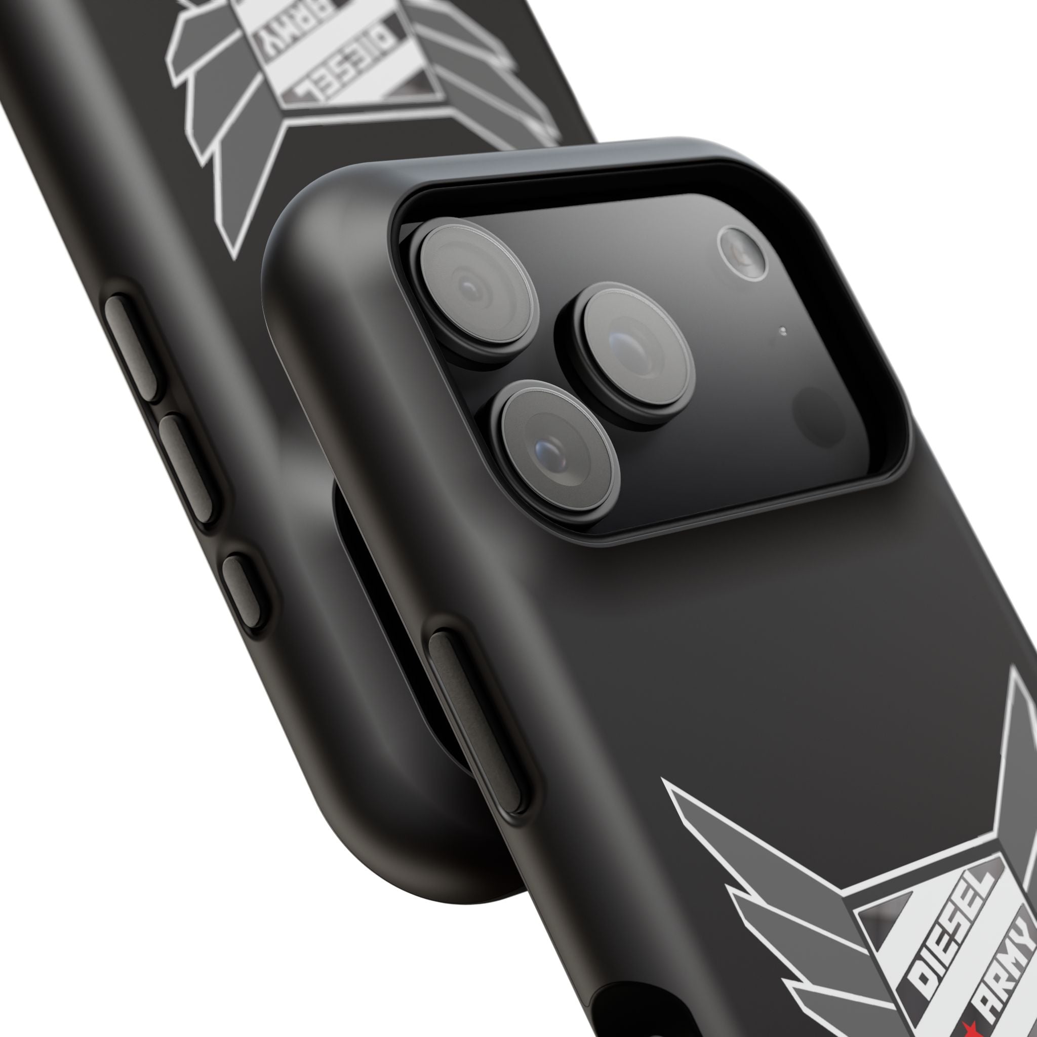 Phone Case — Black Diesel Army Emblem Impact-Resistant Case