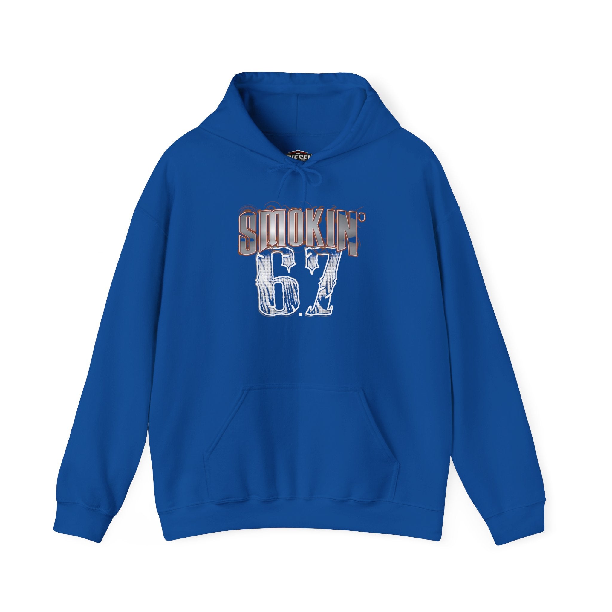 Smokin' 67 Hoodie – Retro Grunge 'Smokin 67' Pullover