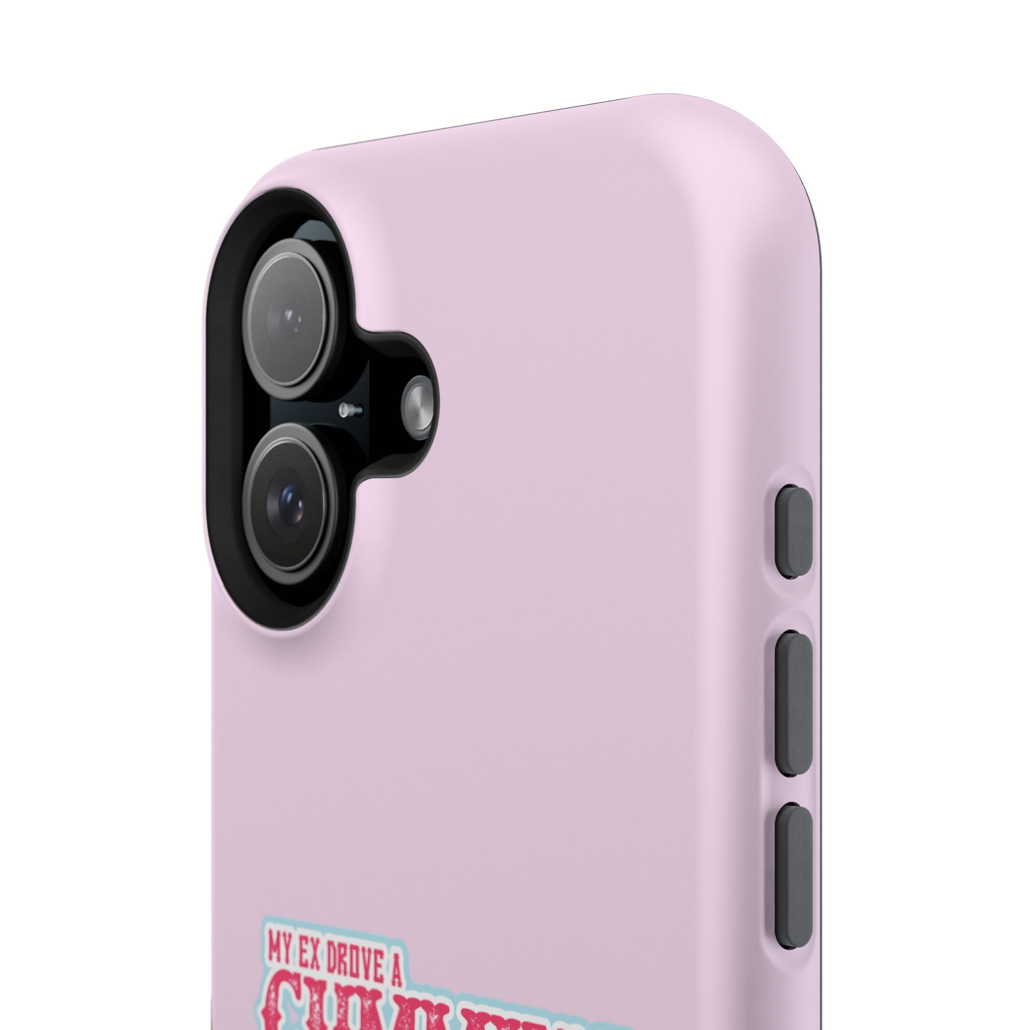 Impact-Resistant Phone Case — "My Ex Drove a Cummins" Pink Protective Cover