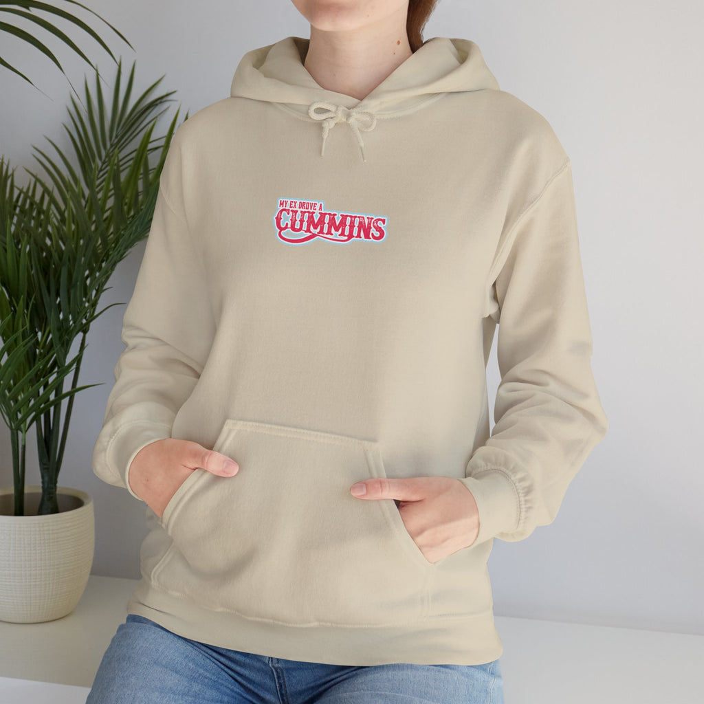 Cummins Pink Logo Hoodie - Retro Auto Mechanic Pullover